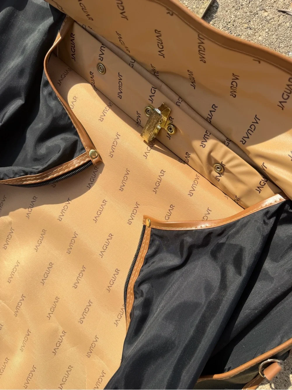 Jaguar Black and Brown Men's Travel Garment Bag